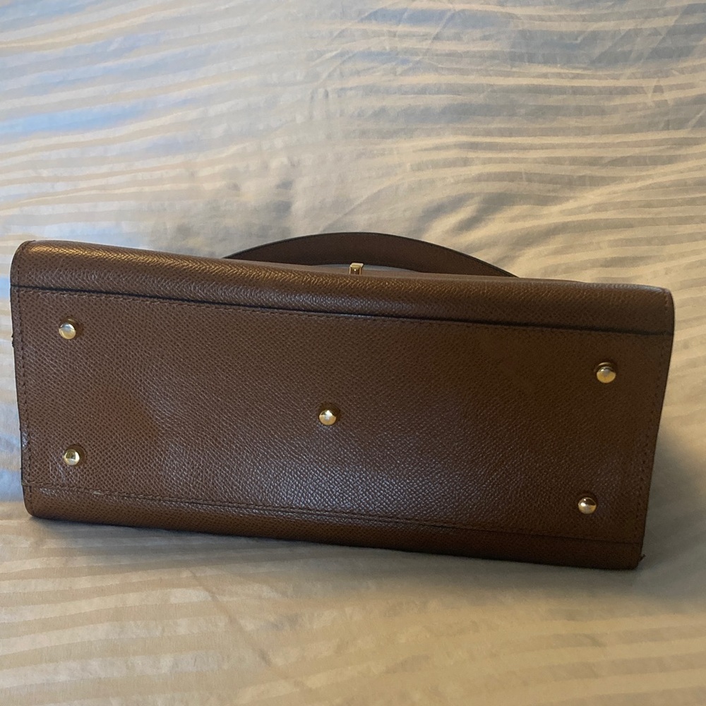 Bally Brown Leather Top Handle Bag - Picture 4 of 17